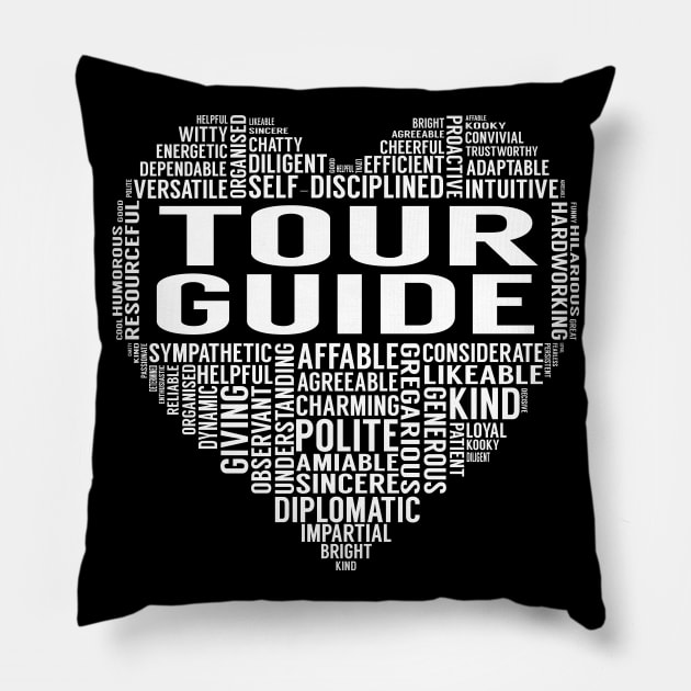 Tour Guide Heart Pillow by LotusTee