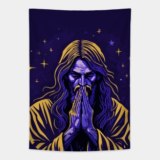 jesus christ praying Tapestry