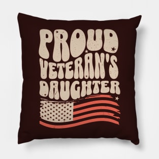 Proud Veteran's Daughter Pillow