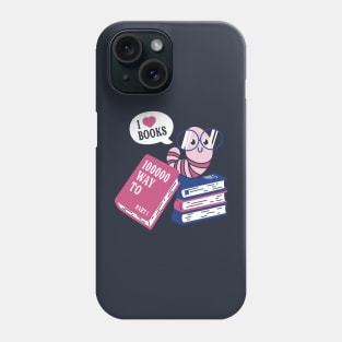 Worm Love Books Phone Case