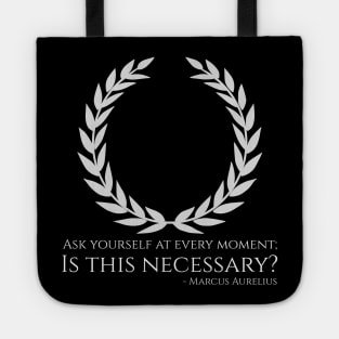 Marcus Aurelius Quote Ancient Rome Stoic Philosophy Stoicism Tote