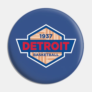 Detroit Pistons Basketball Pin