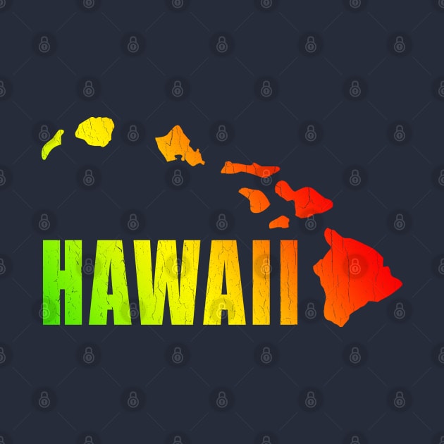 Hawaiian Islands (vintage distressed look) by robotface