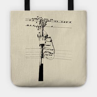 Telephone Pole (Dark on light) Tote