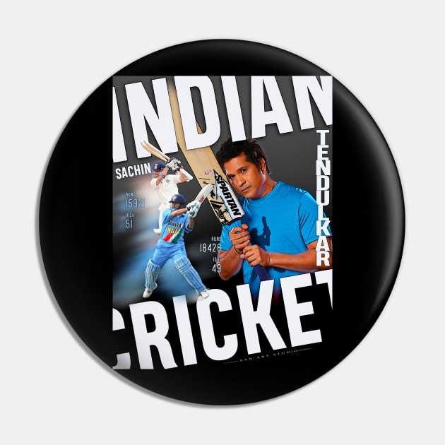 Sachin artwork Pin by SAN ART STUDIO 