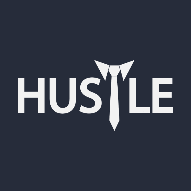 Hustle artistic typography by DinaShalash