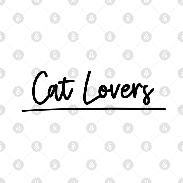 Cat Lovers by Dishaw studio