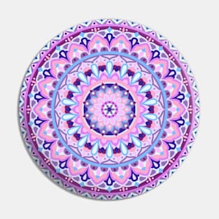 Color Wheel - Purple Base Mandala Pin