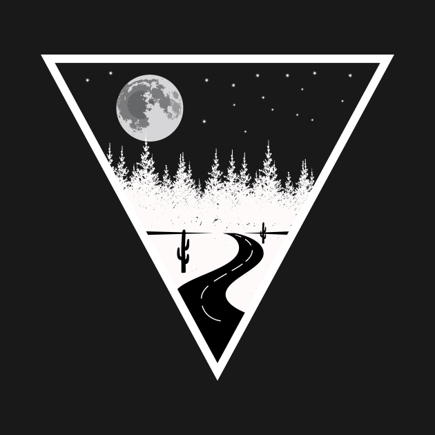 Road Trip sky moon design by vpdesigns