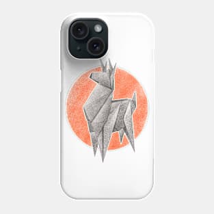 Origami deer Phone Case