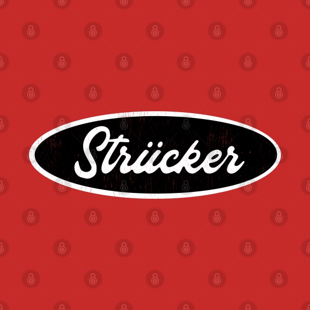 Strucker vintage style distressed logo by Kelly Design Company by KellyDesignCompany