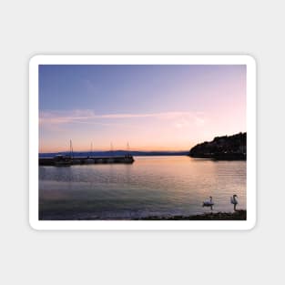 Lake sunset landscape Magnet