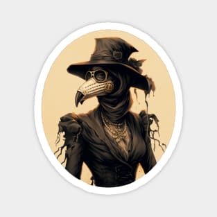 Gothic Plague Lady Magnet