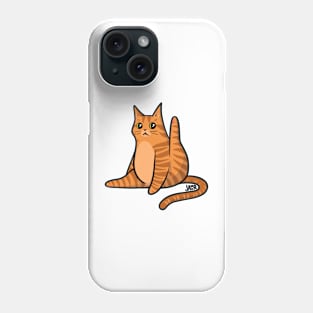 Ginger Cat Leg Up Phone Case