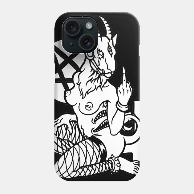 baphomet Phone Case by SimonFagio