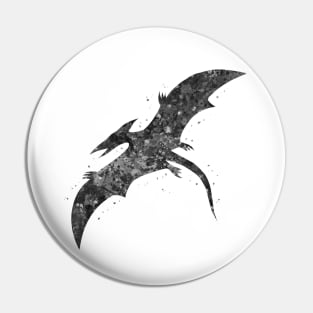 Pterodactyl dinosaur black and white Pin