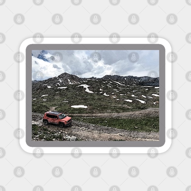 Jeep Renegade Magnet by Travis's Design 