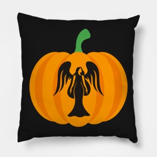 Halloween Jack O Lantern Virgo Zodiac Sign Pillow