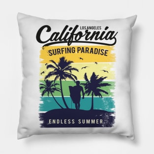 California Surfing Paradise,Seal Beach California Pillow