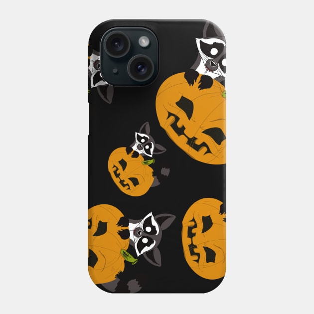 Pumpkin racoon Phone Case by Saphyre91