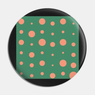 Green Pink Polka Dots Random Seamless Repeat Pattern Pin