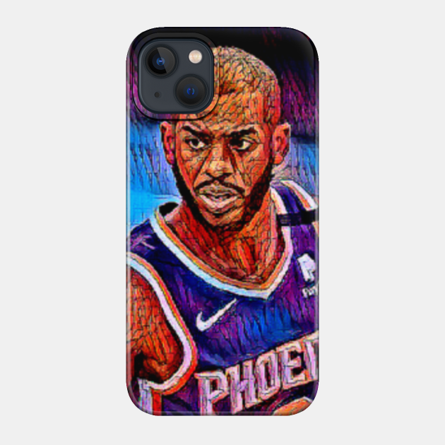 Chris Paul - CARTON ART - Basketball gifts vintage Retro Rainbow quotes for BOYS AND dad - Chris Paul - Phone Case