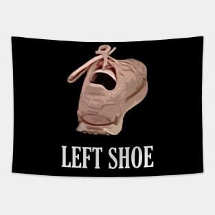 Left Pink Shoe with Mouth Open Meme Tapestry