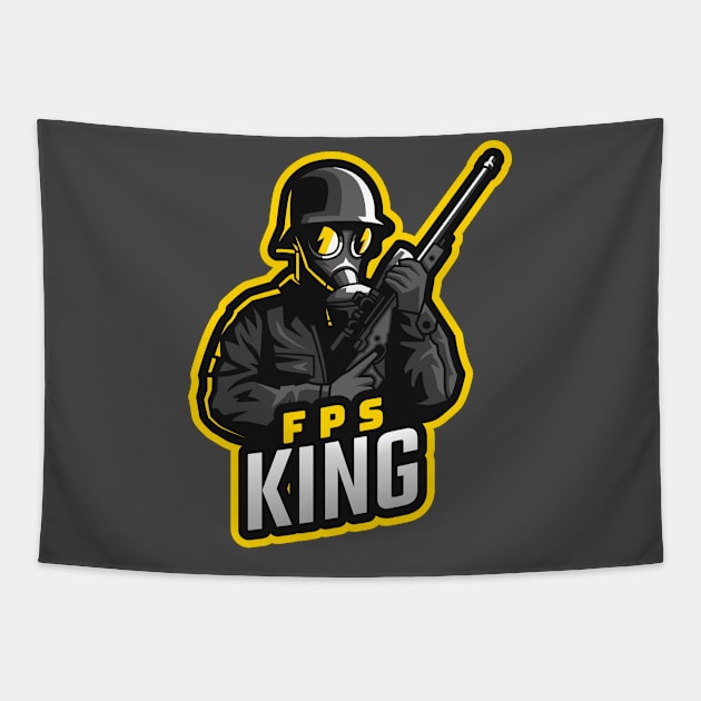 FPS King Tapestry by Dead Presidents Studio