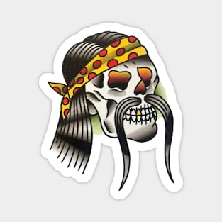 Headband Skull Tattoo Design Magnet