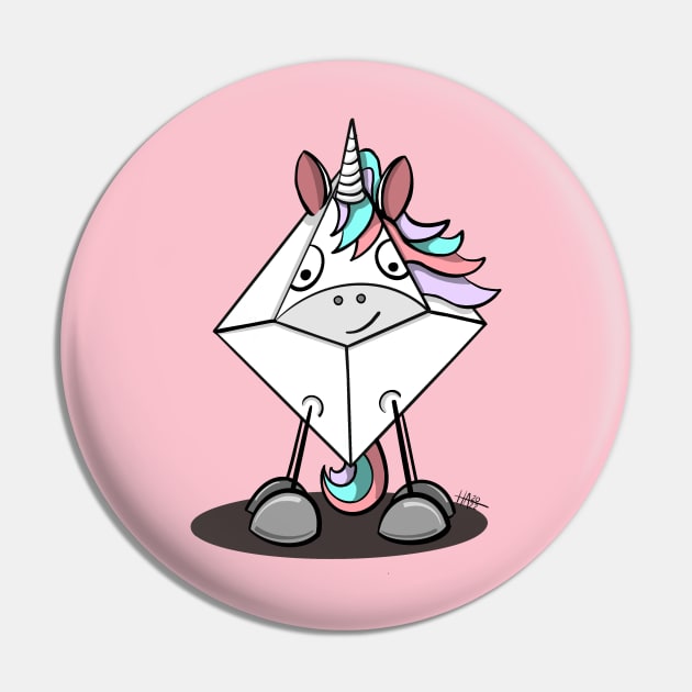 Unicorn D10 Pin by AlstonArt