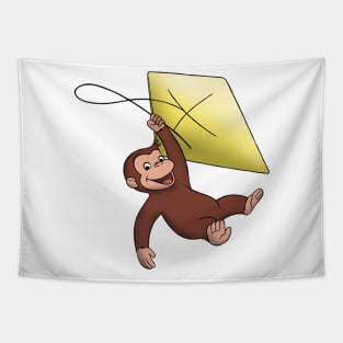 Curious George Flying Tapestry