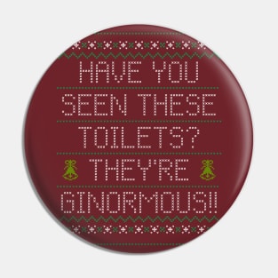 Ginormous Toilets Sweater Pin