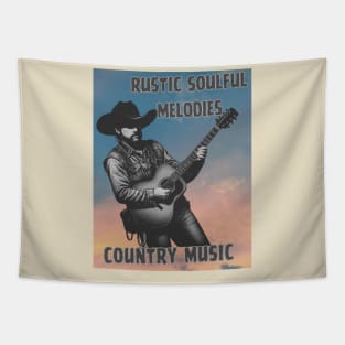 Vintage 70s Country Music Tapestry