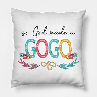 So God Made A Gogo Happy Mother's Day Pillow