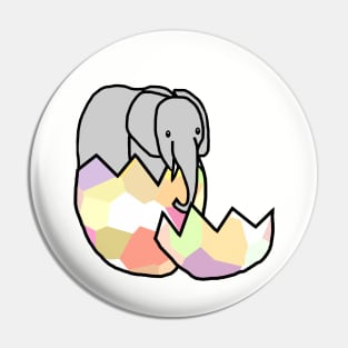 Elephant Hatching from Easter Egg Pin