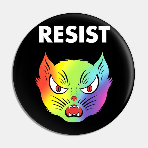 Rainbow Resist Pin by junkfed