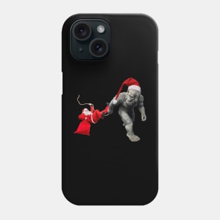 Sasquatch Catches Santa Phone Case