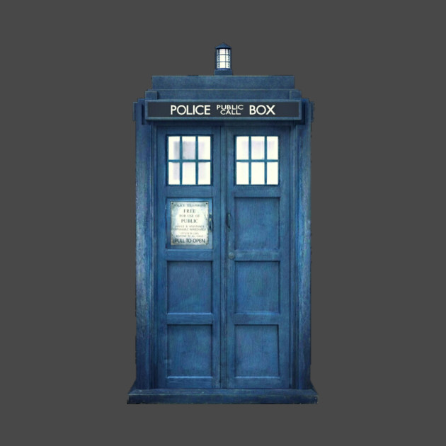 Old Blue Tardis - Tardis - Phone Case