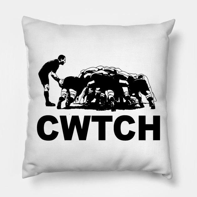 Cwtch Welsh Rugby Humour Pillow by taiche