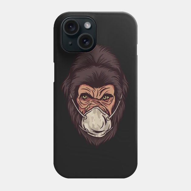 face mask gorilla Phone Case by D.O.A