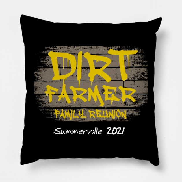 Ghostbusters Dirt Farmer Family Reunion Pillow by Custom Ghostbusters Designs