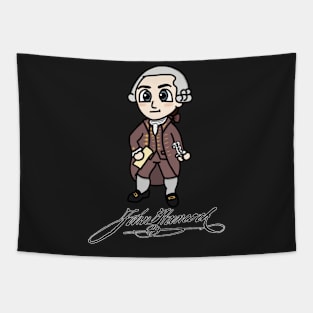 Chibi John Hancock with Signature (Small Print) Tapestry