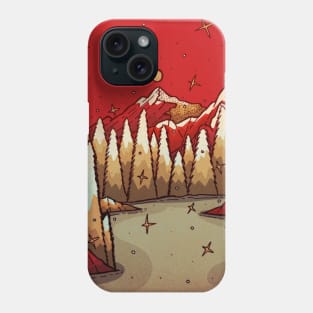 The red Xmas lands Phone Case