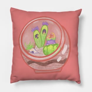 Lovebird Terrarium Pillow