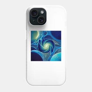 Fractal Space Dust Spiral Phone Case