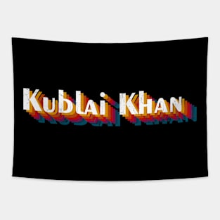 retro vintage Kublai Khan Tapestry