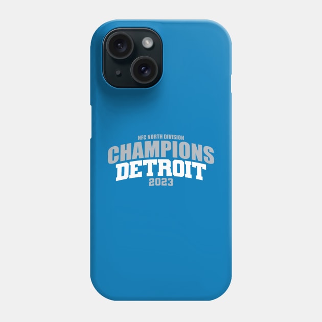 Detroit Football - Division Champions 2023 Phone Case by Nagorniak