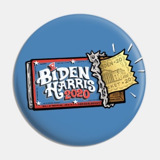 Golden Ticket 2020 Election Pin