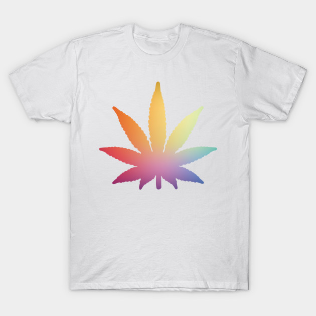 Rainbow Pot Leaf Weed Leaf T Shirt Teepublic Au