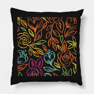 Bold Spring Floral Pillow